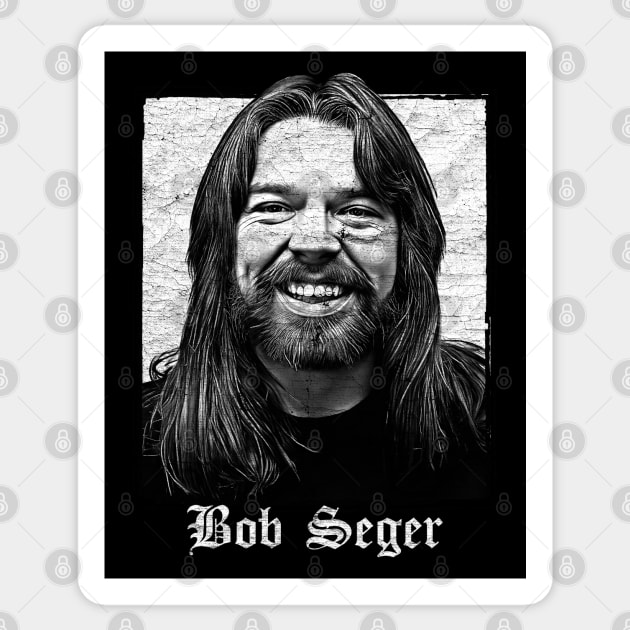 Bob Seger / Vintage Faded Style Fan Design Sticker by DankFutura